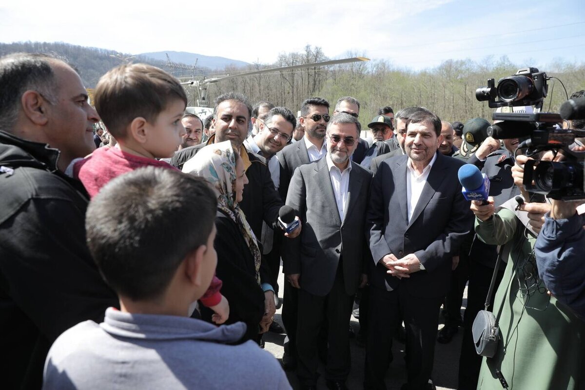 بازدید هوایی معاون اول رئیس جمهور از محور‌های مواصلاتی شمالی به سمت تهران